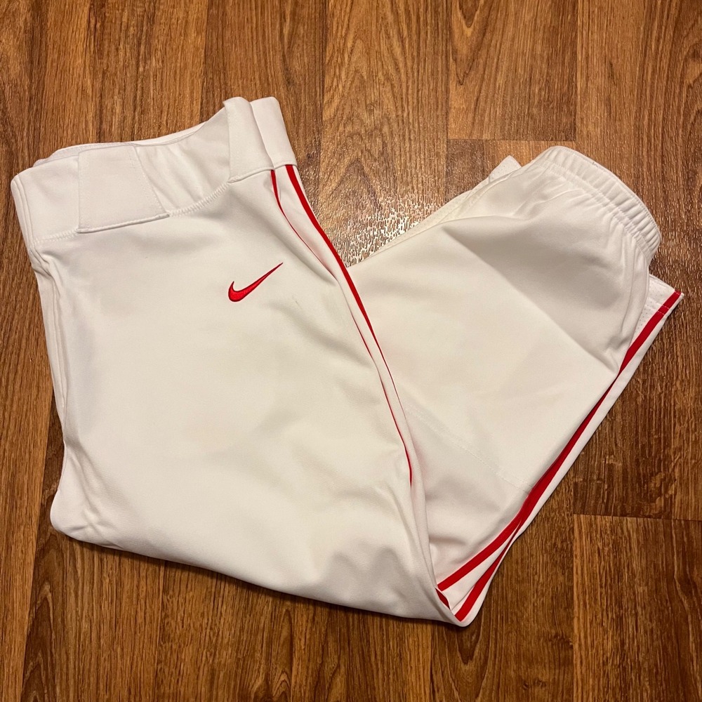 Nike Baseball‎ Pants Men 2XL White Red Stripe Engineered BQ9021109